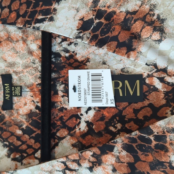 AFRM Zoey Front Slit Ruched Sleeve Midi Dress - Picture 5 of 6